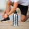 Sea-blue Seashells Aluminum Water Bottle - Silver LIFESTYLE