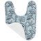 Sea-blue Seashells Baby Bib - AFT folded