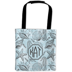 Sea-blue Seashells Auto Back Seat Organizer Bag (Personalized)