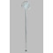 Sea-blue Seashells Clear Plastic 7" Stir Stick - Round - Single Stick