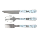 Sea-blue Seashells Cutlery Set (Personalized)