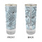 Sea-blue Seashells Glass Shot Glass - 2 oz - Single - APPROVAL