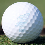 Sea-blue Seashells Golf Balls (Personalized)