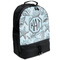 Sea-blue Seashells Large Backpack - Black - Angled View