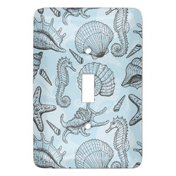 Sea-blue Seashells Light Switch Cover (Single Toggle)