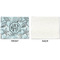 Sea-blue Seashells Linen Placemat - APPROVAL Single (single sided)