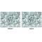 Sea-blue Seashells Linen Placemat - APPROVAL (double sided)