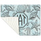 Sea-blue Seashells Linen Placemat - Folded Corner (single side)