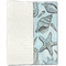 Sea-blue Seashells Linen Placemat - Folded Half