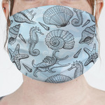 Sea-blue Seashells Face Mask Cover