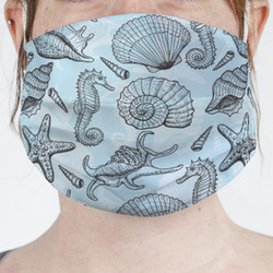 Sea-blue Seashells Face Mask Cover