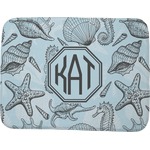 Sea-blue Seashells Memory Foam Bath Mat - 48"x36" (Personalized)