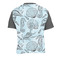 Sea-blue Seashells Men's Crew Neck T Shirt Medium - Back