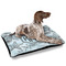 Sea-blue Seashells Outdoor Dog Beds - Large - IN CONTEXT