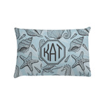 Sea-blue Seashells Pillow Case - Standard (Personalized)