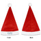 Sea-blue Seashells Santa Hats - Front and Back (Single Print) APPROVAL