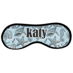 Sea-blue Seashells Sleeping Eye Masks - Large (Personalized)