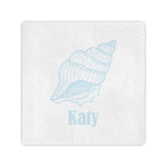 Sea-blue Seashells Standard Cocktail Napkins (Personalized)