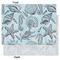 Sea-blue Seashells Tissue Paper - Heavyweight - Large - Front & Back