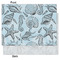 Sea-blue Seashells Tissue Paper - Heavyweight - Medium - Front & Back