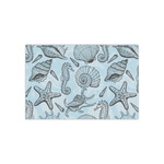 Sea-blue Seashells Small Tissue Papers Sheets - Heavyweight