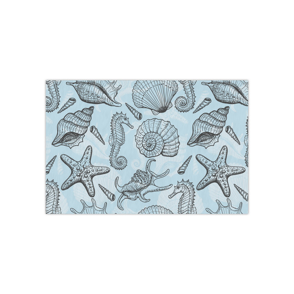 Custom Sea-blue Seashells Small Tissue Papers Sheets - Heavyweight