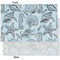 Sea-blue Seashells Tissue Paper - Heavyweight - XL - Front & Back