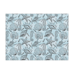 Sea-blue Seashells Large Tissue Papers Sheets - Lightweight