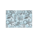 Sea-blue Seashells Small Tissue Papers Sheets - Lightweight