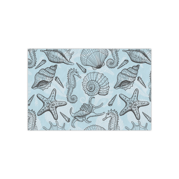 Custom Sea-blue Seashells Small Tissue Papers Sheets - Lightweight