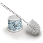 Sea-blue Seashells Toilet Brush (Personalized)