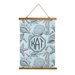 Sea-blue Seashells Wall Hanging Tapestry (Personalized)