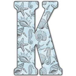 Sea-blue Seashells Letter Decal - Medium (Personalized)