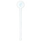 Sea-blue Seashells White Plastic 7" Stir Stick - Round - Single Stick