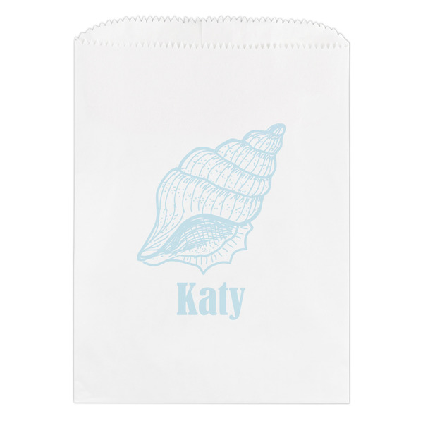 Custom Sea-blue Seashells Treat Bag (Personalized)