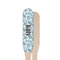 Sea-blue Seashells Wooden Food Pick - Paddle - Single Sided - Front & Back