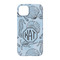 Sea-blue Seashells iPhone 14 Case - Back