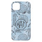 Sea-blue Seashells iPhone 14 Plus Case - Back