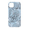 Sea-blue Seashells iPhone 14 Pro Case - Back