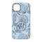 Sea-blue Seashells iPhone 14 Pro Tough Case - Back