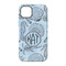 Sea-blue Seashells iPhone 14 Tough Case - Back