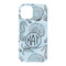 Sea-blue Seashells iPhone 15 Case - Back