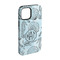 Sea-blue Seashells iPhone 15 Tough Case -  Angle