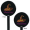 Halloween Black Plastic 5.5" Stir Stick - Double Sided - Round - Front & Back