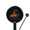 Halloween Black Plastic 5.5" Stir Stick - Round - Closeup