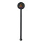 Halloween Black Plastic 5.5" Stir Stick - Round - Single Stick