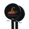 Halloween Black Plastic 5.5" Stir Stick - Single Sided - Round - Front & Back
