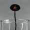 Halloween Black Plastic 7" Stir Stick - Oval - Main