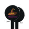 Halloween Black Plastic 7" Stir Stick - Single Sided - Round - Front & Back