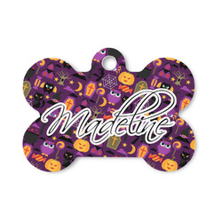 Halloween Bone Shaped Dog ID Tag - Small (Personalized)